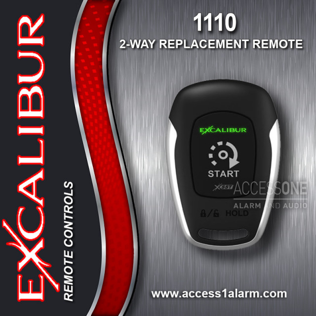 Excalibur 1110 2-Way 1-Mile Range 1-Button Remote Control